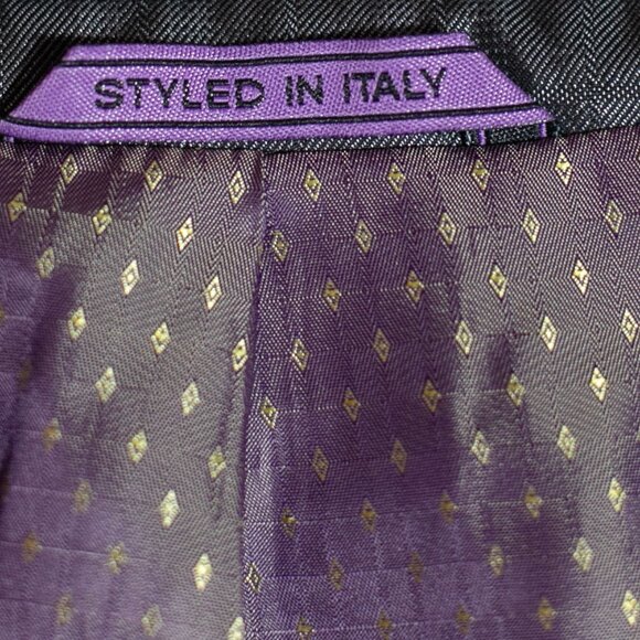 Earvin Magic Johnson Signature Mens Gray Blazer Suit Jacket Sport Coat Lined 48R - Picture 8 of 13